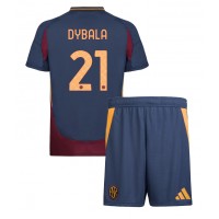 Dres AS Roma Paulo Dybala #21 Tretina pre deti 2024-25 Krátky Rukáv (+ trenírky)